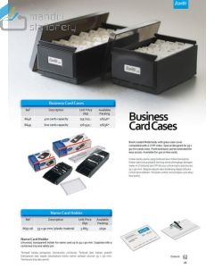 Jual Map berkas arsip Bantex 8649 Business Card Case (600 Card) terlengkap di toko alat tulis