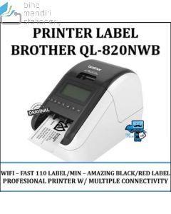 Macam macam perlengkapan Kantor Brother P-Touch QL-820NWB P-touch Labeller dan gambarnya