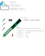 Foto alat tulis Kantor merk SDI terlaris type SDI 0405 Cutter Knife (A-300) Pisau Kater Kecil